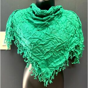 Ben Goodman vintage fringe square scarf